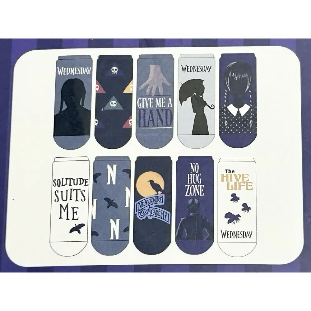 Wednesday Addams Socks Womens 10 Pack Low Cut Shoe Size 4-10 NWT MGM Netflix New